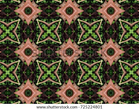 green pattern graphic