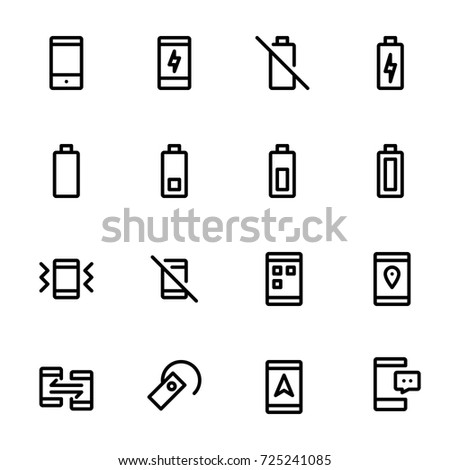 Mobile and technology concept - Icon collection