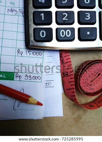 Cost Control, Stack of Payment Receipt
