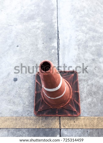 Red traffic cones