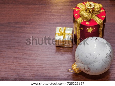 Picture template for New Year's greeting card. Background for Christmas. Decoration for Christmas.