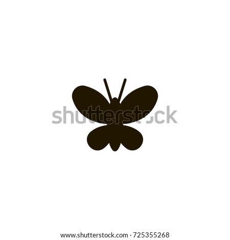 butterfly icon. sign design