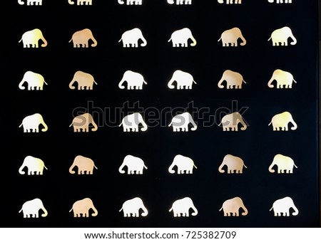 Elephant light pattern background