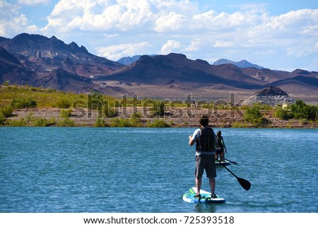 Lake Mead near Hoover Dam in Nevada Royalty-Free Stock Photo #725393518