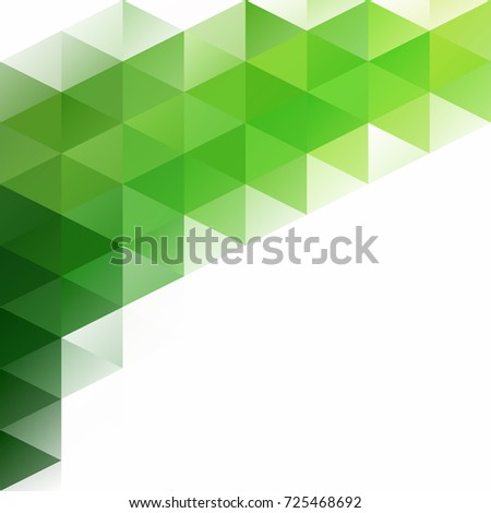 Green Grid Mosaic Background, Creative Design Templates