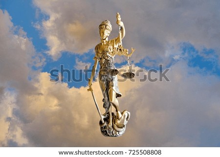 Sky and Justice sculpture