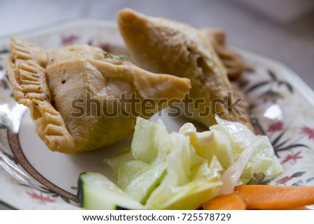 Breaded vegetables indian appetizer