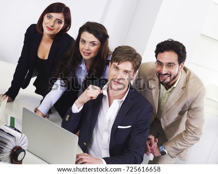 Business people at work