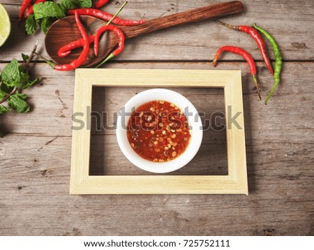 Thai sweet chilli with picture frame