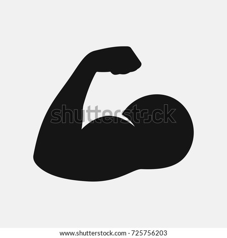 Muscle icon Royalty-Free Stock Photo #725756203