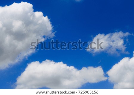 blue sky with clouds.