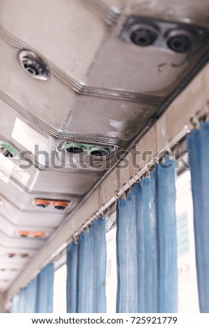 air conditioner of the bus leaking water