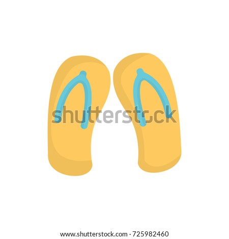 Sandals icon vector. Sandals flat style design