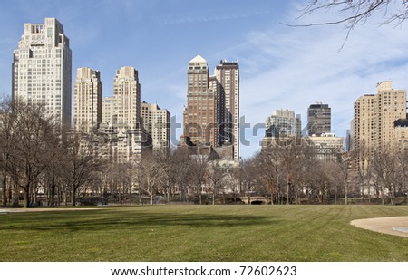 Manhattan view from central park