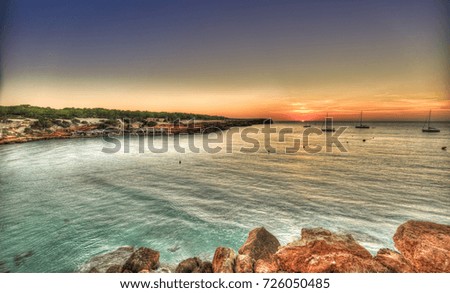the beautiful coast of Formentera.