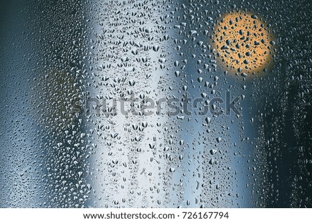 texture of the rain blue background