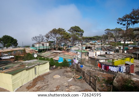 Rural Township Cape Town Royalty-Free Stock Photo #72624595