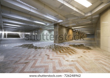 empty tunnel, station, metro