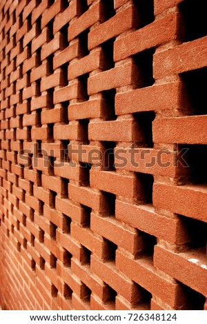 Orange brick wall