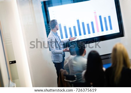 Picture of business seminar in conference room