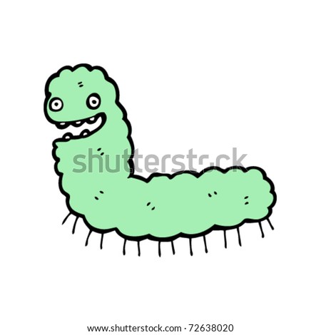 happy caterpillar cartoon
