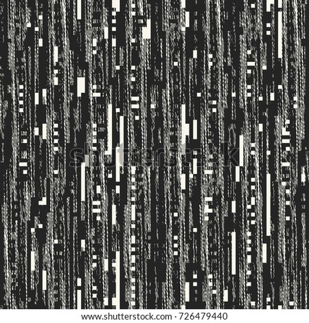 Abstract glitch graphic motif. Seamless pattern.
