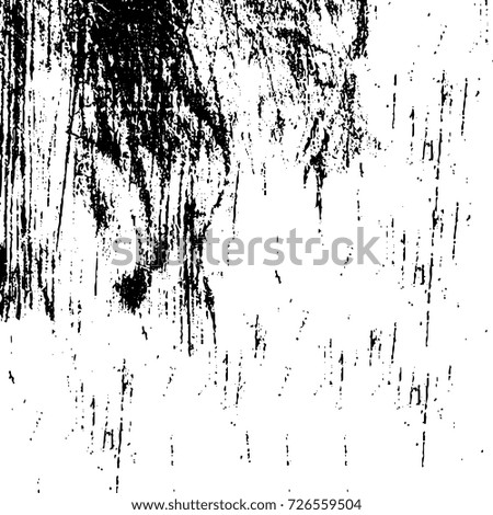 Grunge black and white abstract vector background from cracks, scratches, spots a futuristic pattern vintage texture