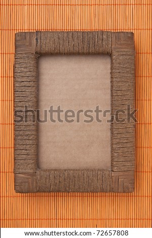 photo frame on the background mat