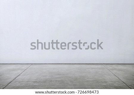 Tiles marble floor with white wall for backdrop