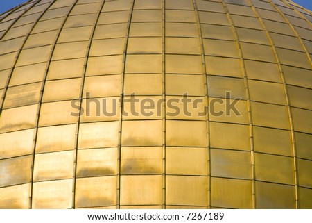 Background texture using details of vintage gold dome