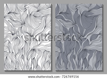 Abstract background set for the title page in the style of the doodle.