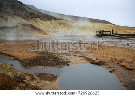 Geothermal area Krysuvik in Iceland