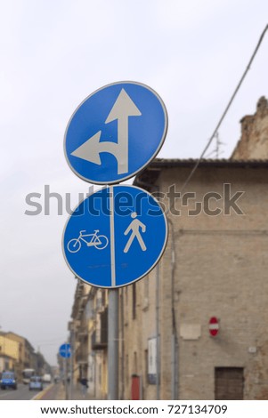 street sign italy
