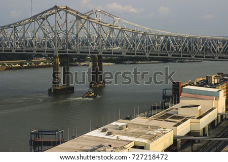Bridge over Mississippi River in New Orleans