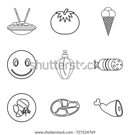 Make merry icons set. Outline set of 9 make merry vector icons for web isolated on white background