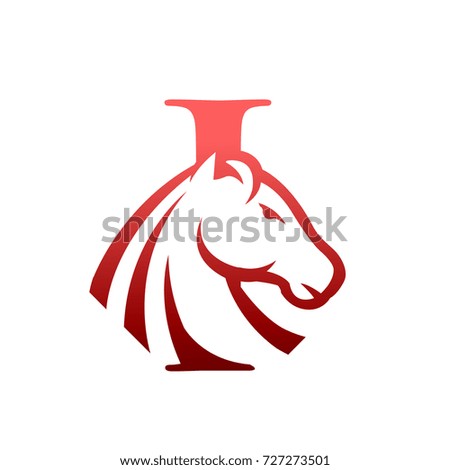 Red Horse Initial I Consulting Logo