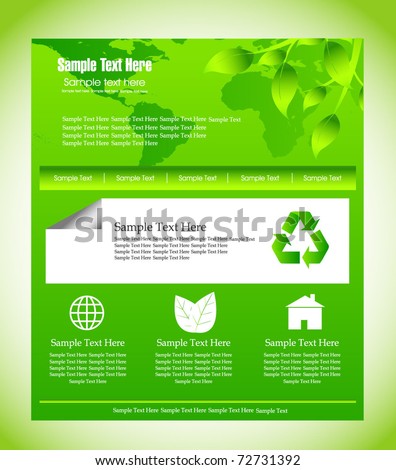 eco web design template