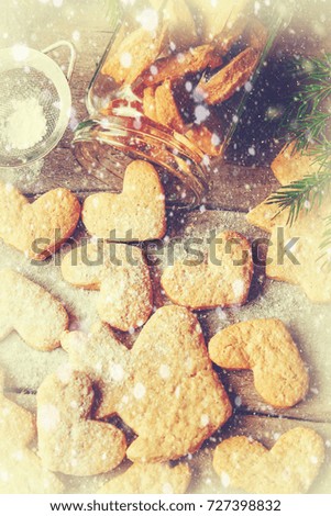Christmas cookies. Selective focus. 