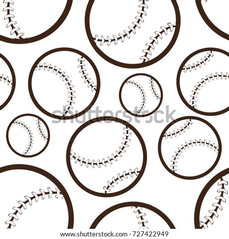 baseball seamless pattern