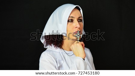 A white nun