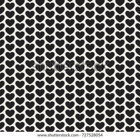 Vector Illustration with cute hearts background. Abstract Seamless Pattern.