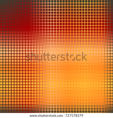 Glowing rounded square pattern. Seamless vector background