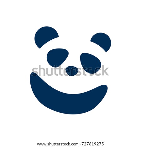Isolated Panda Icon Symbol On Clean Background. Vector Bear Element In Trendy Style.