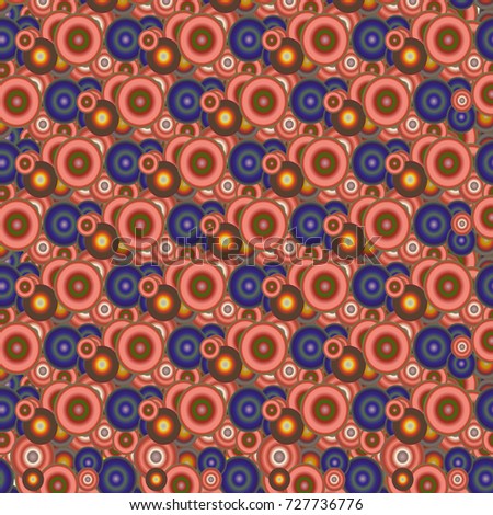 Seamless texture with colored circle pattern for background.
