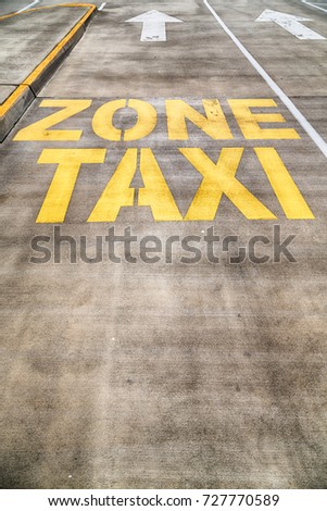 in  australia the line painted  in the  asphalt information for  the taxy zone