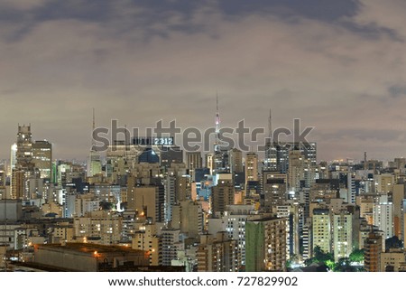 concrete jungle, downtown buildings of Sao Paulo, Brazil