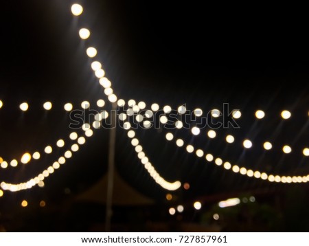 Cordage Ornamental Light Night Sky Background / out of focus concept 
 Royalty-Free Stock Photo #727857961