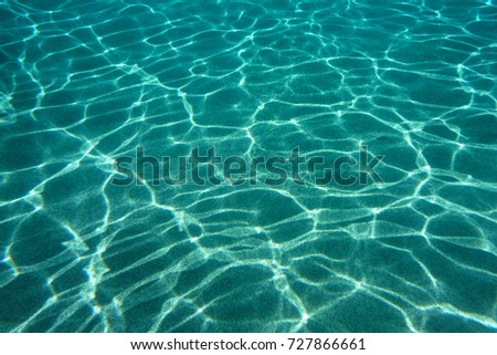 Background in turquoise blue waters