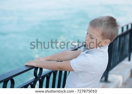 boy near the sea