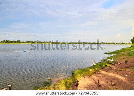 Lake in Ayutthaya, Thailand